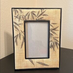 Elegant Bamboo Design Fabric Picture Frame